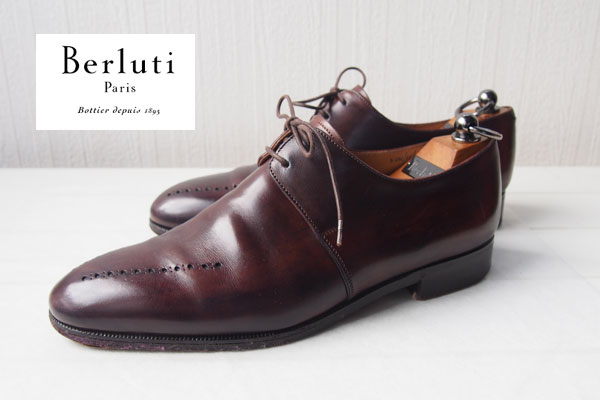 ベルルッティ｜Berluti｜2アイレット外羽根パーフォレーション レザーシューズ ｜6 1/2