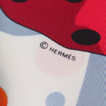 エルメス｜HERMES｜カレ90｜i HOLA FLAMENCA！｜オラ・フラメンカ｜ホワイト｜レッドイメージ05