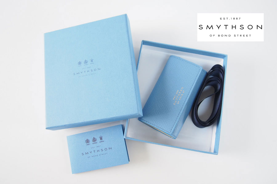 スマイソン｜SMYTHSON｜PANAMA｜パナマ｜キーケース｜ナイルブルー