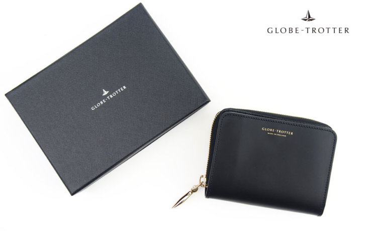グローブトロッター｜globe-trotter｜セント・ジョン｜ジップアラウンドウォレット｜ラウンドジップ折財布｜ブラックイメージ01