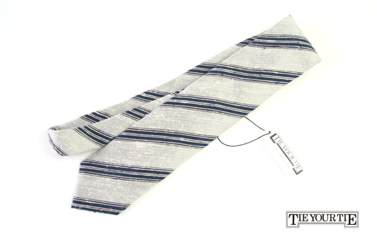 タイユアタイ｜TIE YOUR TIE｜シルクネクタイ｜ネクタイ｜レジメンタル｜グレイイメージ01