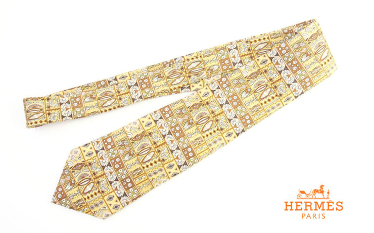 【中古】エルメス｜HERMES｜プリントネクタイイメージ01