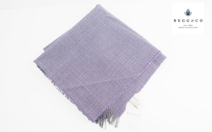 ベグ アンド コー｜BEGG & CO｜BARRA LAVERY PURPLE ストールイメージ01