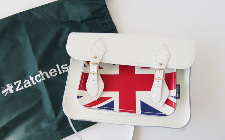 ザッチェルズ｜Zatchels｜サッチェルバッグ　ユニオンジャック柄｜ホワイトイメージ01