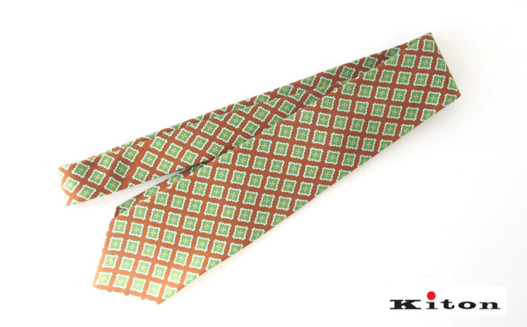 キートン｜KITON｜シルクプリント素材ネクタイイメージ01