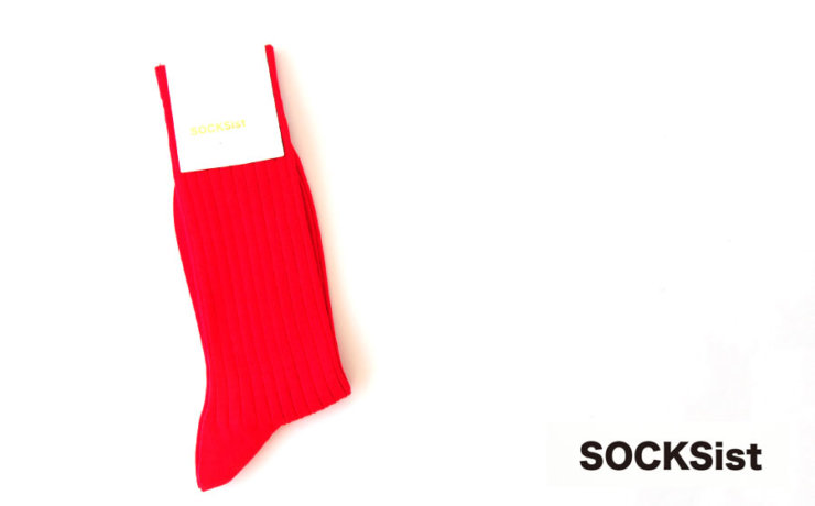 ソクシスト｜SOCKSist｜メンズリブソックス｜レッドイメージ01