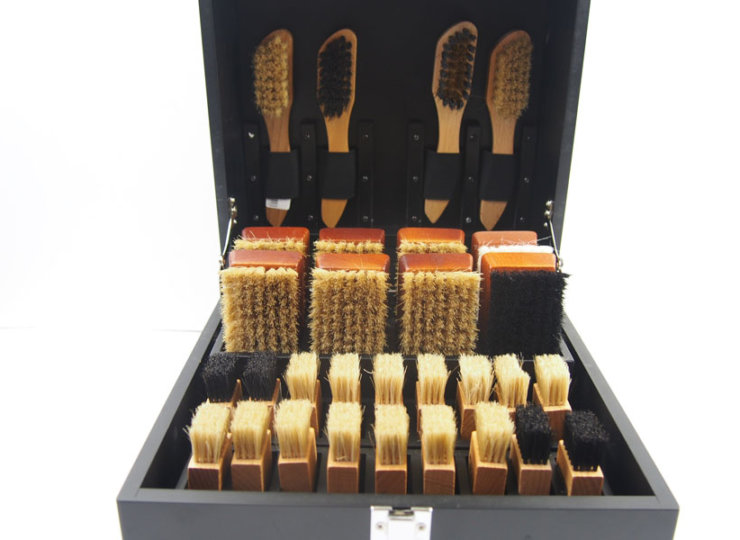 中古 サフィール Saphir シューケアウッドボックス 靴磨きブラシ収納ボックス 木箱のみの単品販売
