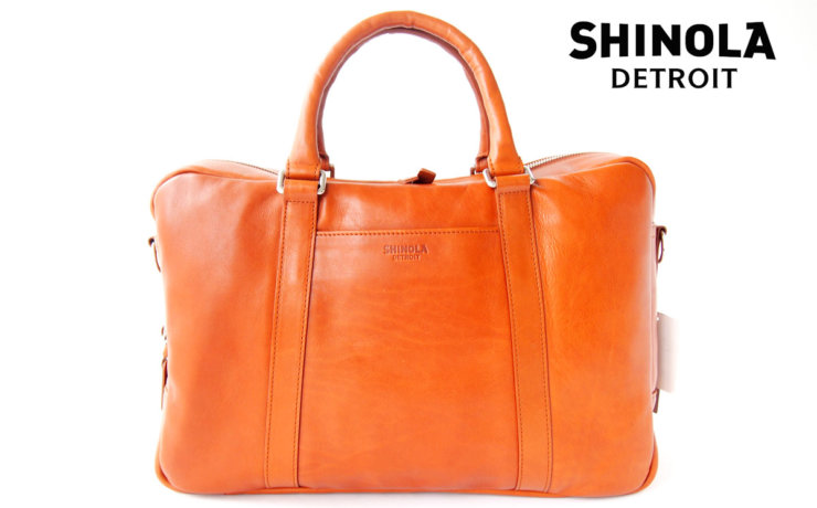 シャイノラ｜shinola｜ホーウィン社製レザー使用スリムブリーフケース｜ブラウンイメージ01