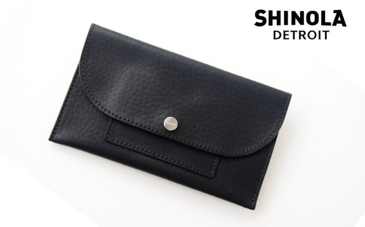 シャイノラ｜shinola｜ホーウィン社製レザー使用ポーチ｜レザーケース｜ブラックイメージ01
