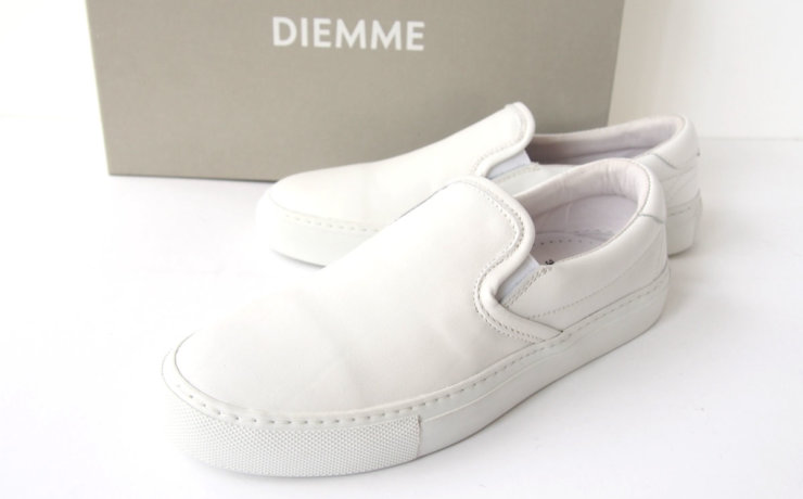 ディエッメ｜DIEMME｜レザースリッポンスニーカー｜ガルダ｜GARDA｜39｜WHITE NAPPAイメージ01