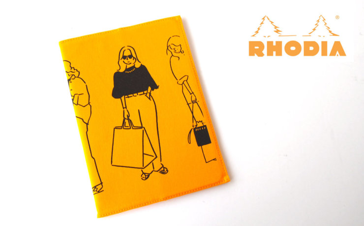 ロディア｜RHODIA｜ロフト限定　RHODIA×Yu Nagaba｜ロディアＡ５ノート＆カバー｜ガールズ　イエローイメージ01