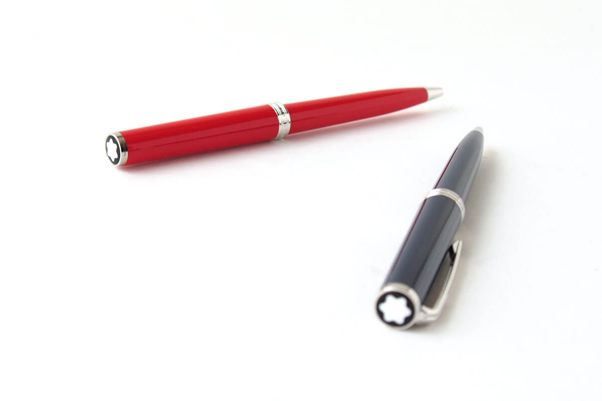 【Sold Out】モンブラン｜MONTBLANC｜PIXドイツ製ボールペン2本セット｜PIX BLUE BALLPOINT PEN & RED　  BLUE BALLPOINT PEN