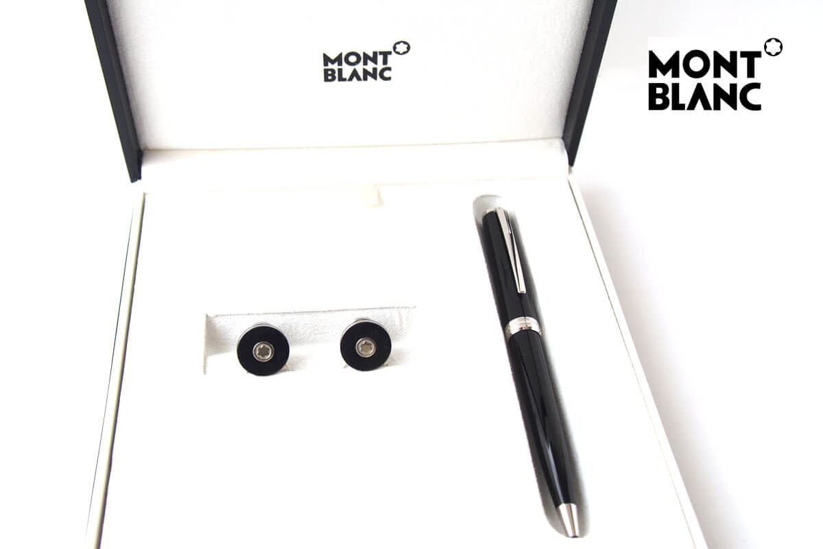 モンブラン｜MONTBLANC｜PIXドイツ製ボールペン×カフリンクスセット｜メンズアクセサリーPIXセットイメージ01