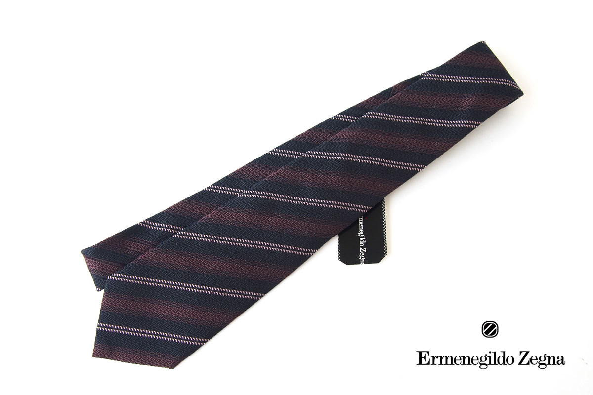 エルメネジルド・ゼニア｜Ermenegildo Zegna｜レジメンタルシルク