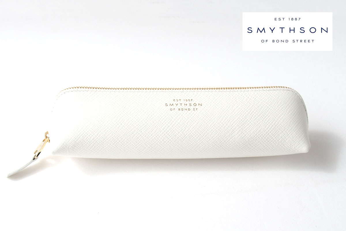 【Sold Out】スマイソン｜SMYTHSON｜パナマ　ペンケース｜PANAMA｜ホワイト