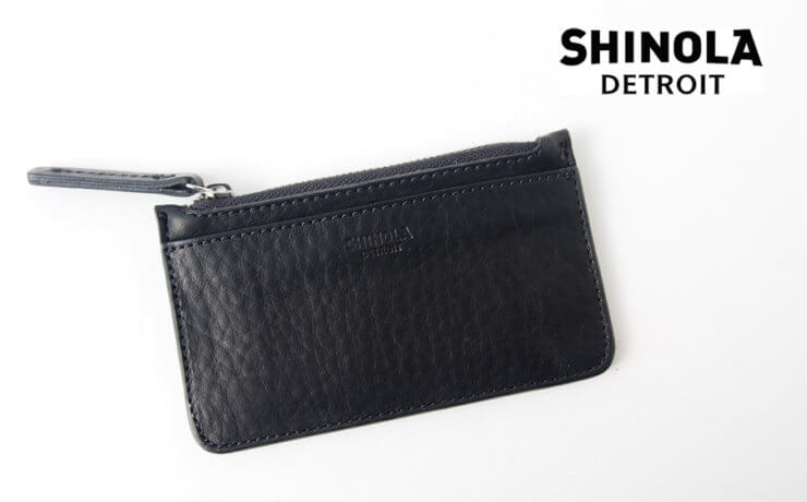 シャイノラ｜shinola｜レザーコインポーチ｜ブラックイメージ01
