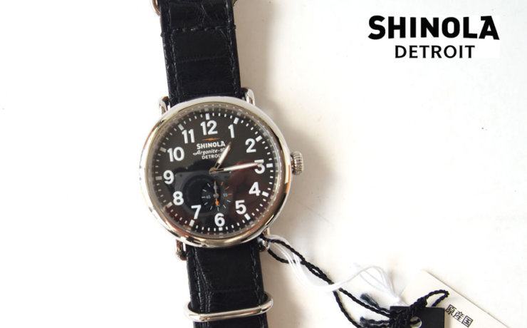 シャイノラ｜shinola｜時計｜ランウェル｜ケース径41mm｜5気圧防水｜クオーツ｜ブラック｜ウィラード・プログラム｜アリゲーターレザーバンド付きイメージ01