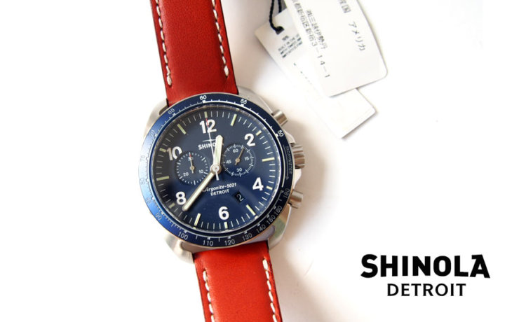 シャイノラ｜shinola｜時計｜ランブラー｜44mm径｜10気圧防水｜クオーツ｜ネイビーイメージ01