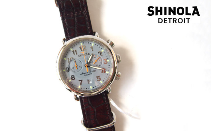 シャイノラ｜shinola｜時計｜ランウェル｜ケース径47mm｜10気圧防水｜クオーツ｜グレイ｜ウィラード・プログラム｜アリゲーターレザーバンド付きイメージ01