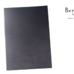 ベルルッティ｜Berluti｜稀少｜顧客限定｜非売品革表紙ノベルティノート｜手書きアート入り｜ブラック