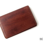 未使用　SOMES SADDLE レザーカードケース 名刺入れ　グレージュ 名刺入れ サドルレザー ヌメ革 メンズ レディース カードケース
