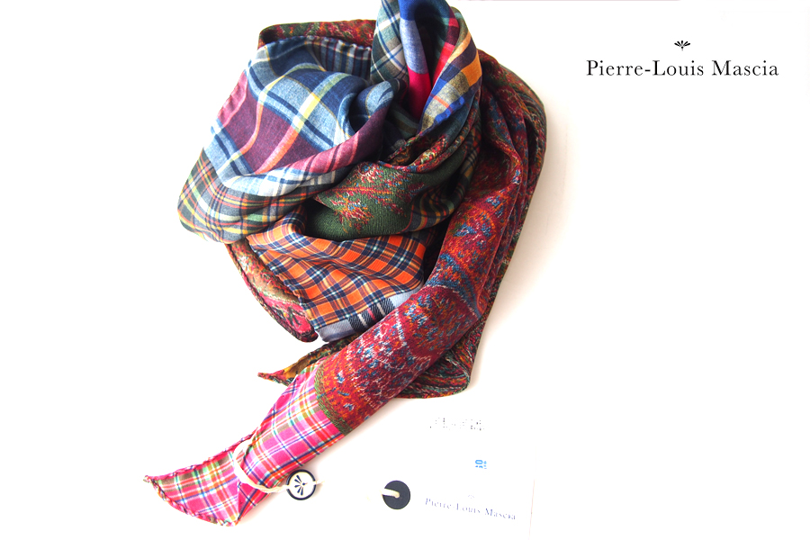 【Sold Out】ピエール・ルイ・マシア｜Pierre Louis Mascia｜ シルクスカーフ｜ALOEUW-WASH-ROMBO