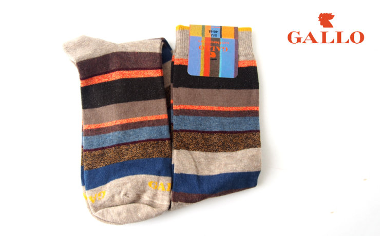 ガッロ｜GALLO｜ロングホーズソックス｜コットン×ナイロン｜マルチカラー｜GAM793413イメージ01