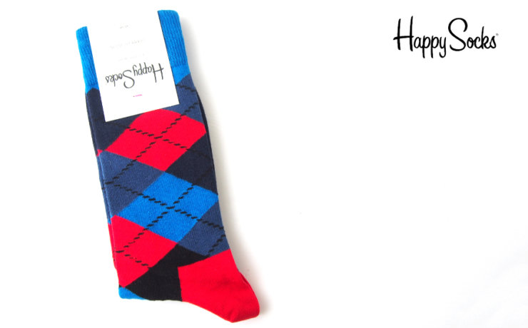 ハッピーソックス｜happy socks｜クルー丈カジュアルソックス｜アーガイル柄ソックスイメージ01