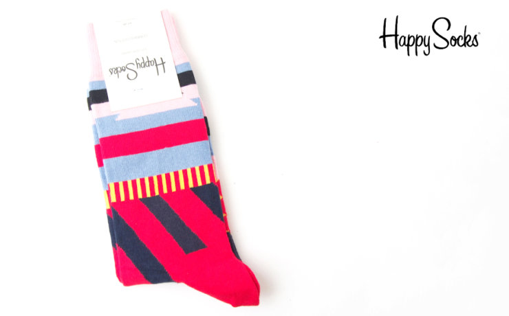 ハッピーソックス｜happy socks｜クルー丈カジュアルソックス｜ミックスマックス｜MIX MAX｜ピンクイメージ01