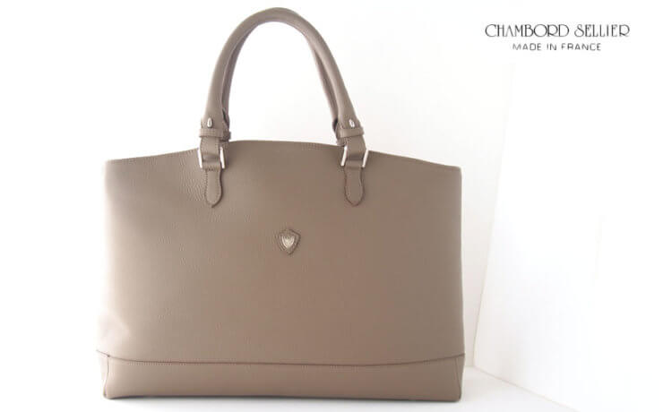シャンボールセリエ｜CHAMBORD SELLIER｜ブリーフバッグ｜Lilleリール｜LAGUN｜LOUTRE｜グレーベージュイメージ01