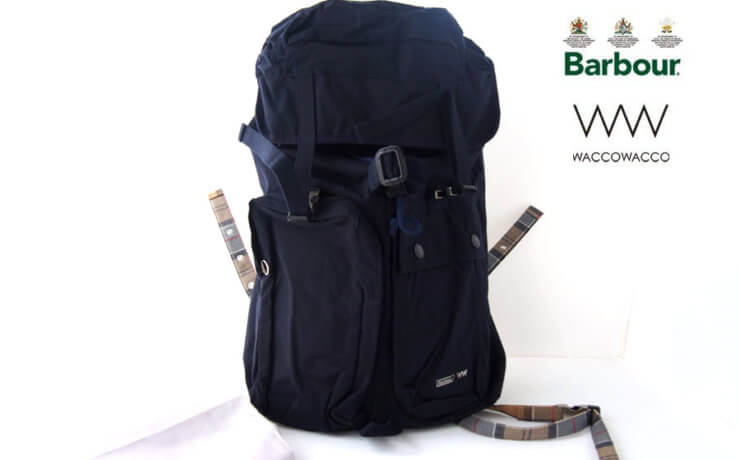 バブア―｜Barbour｜＜WACCOWACCO｜ワッコワッコ＞コラボバッグパック｜ネイビーイメージ01