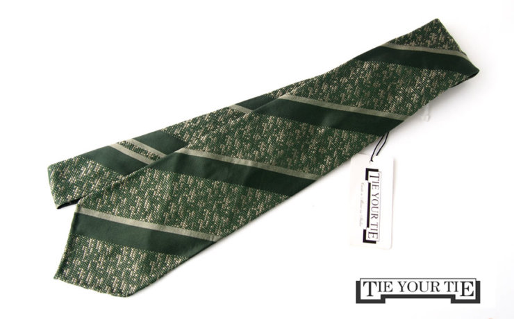 タイユアタイ｜TIE YOUR TIE｜シルクネクタイ｜セッテピエゲ｜レジメンタル｜グリーンイメージ01