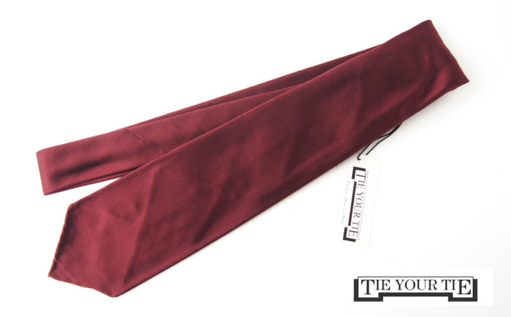 タイユアタイ｜TIE YOUR TIE｜シルクネクタイ｜セッテピエゲ｜ソリッドタイ｜ボルドーレッドイメージ01