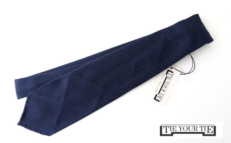 タイユアタイ｜TIE YOUR TIE｜シルクネクタイ｜セッテピエゲ｜ソリッドタイ｜ネイビーイメージ01
