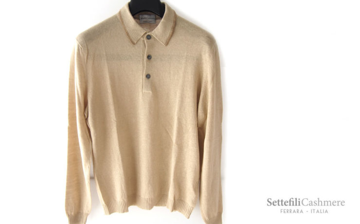 セッテフィーリ カシミヤ｜Settefili Cashmere｜ロングスリーブポロニット｜91/4013PL/MB｜48イメージ01
