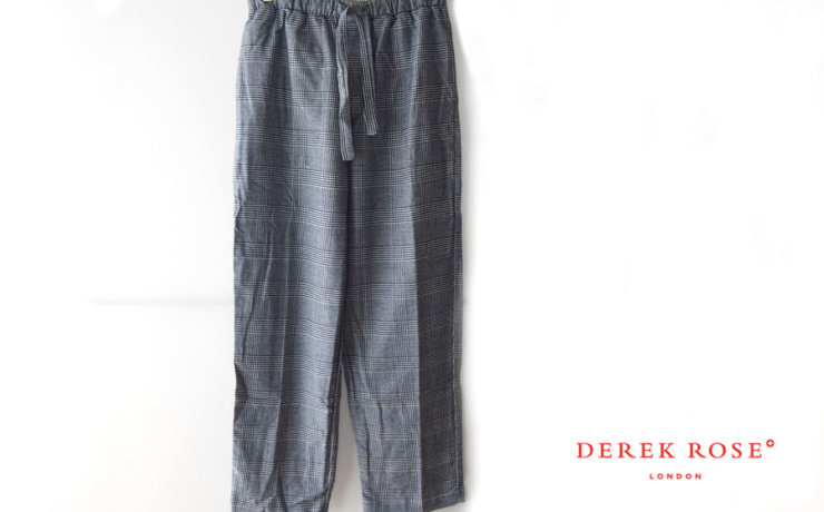 デレクローズ｜DEREK ROSE｜グレンチェック柄トラウザー｜ルームウェア｜Mイメージ01