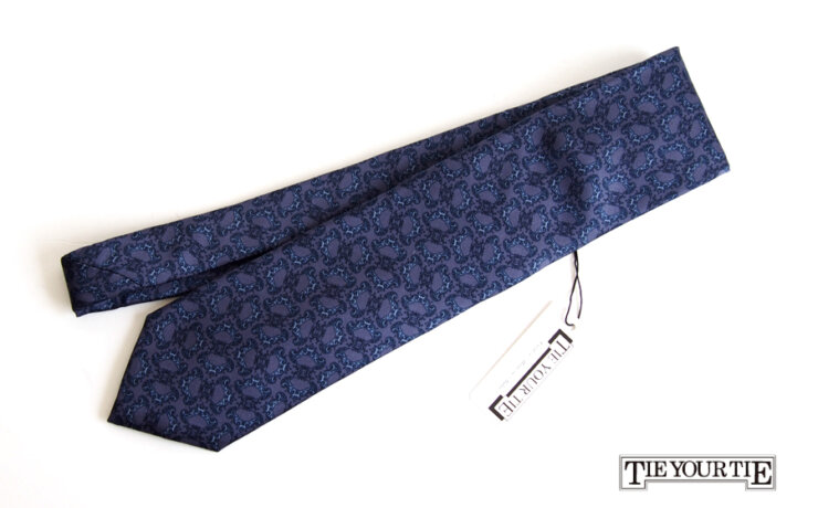タイユアタイ｜TIE YOUR TIE｜シルクネクタイ｜プリント｜ブルー｜イメージ01