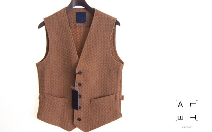 アルティア｜ALTEA｜ハニカムストレッチベスト｜COPPER｜キャメル｜XSイメージ01
