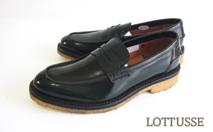 ロトゥセ｜LOTTUSSE｜ローファー｜6｜24cm｜グリーンイメージ01