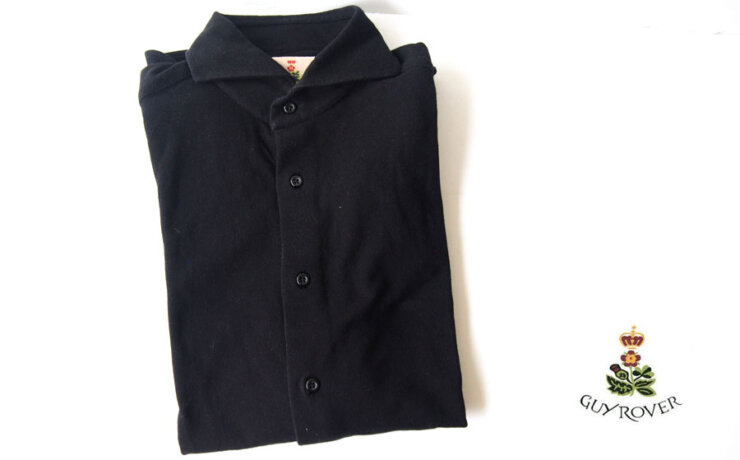 【中古】ギローバー｜GUY ROVER｜ロングスリーブ長袖ポロシャツ｜S｜ブラックイメージ01