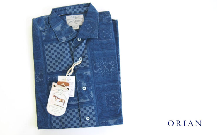 オリアン｜ORIAN｜シャンブレーフラワー柄シャツ｜デニムディヴィジョン｜SLIM FIT｜YD85｜Sイメージ01