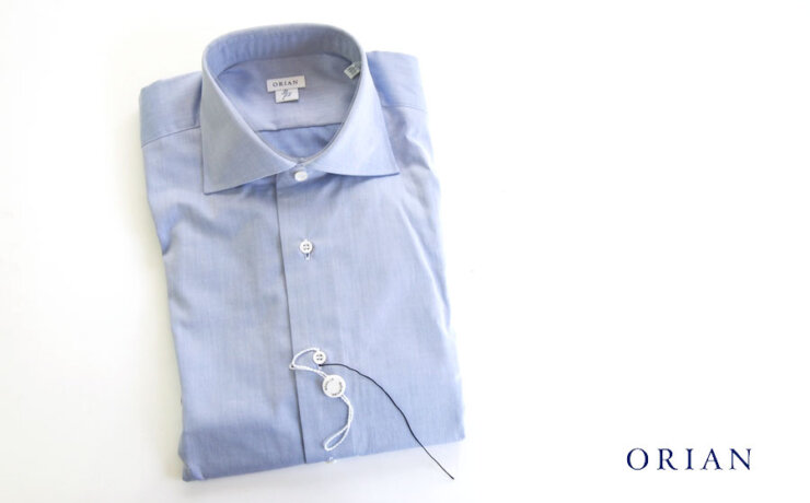 オリアン｜ORIAN｜ワイドカラーシャツ｜スリムフィット｜ライトブルー｜39イメージ01