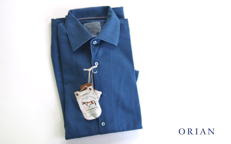 オリアン｜ORIAN｜鹿の子シャツ｜デニムディヴィジョン｜SLIM FIT｜Sイメージ01