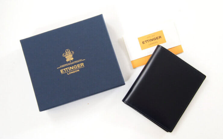 エッティンガー｜ETTINGER｜ロイヤルコレクション2つ折り札入れ｜STERLING ST975BJR MINI WALLET｜ネイビー×イエローイメージ01