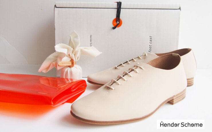 エンダースキーマ｜Hender Scheme｜レザーストラップシューズ｜ホールカット｜フットキャスト｜foot cast///mj-s-fch｜ナチュラル｜4イメージ01