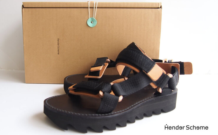 エンダースキーマ｜Hender Scheme｜WEBBサンダル｜mj-s-web｜black/natural｜4イメージ01