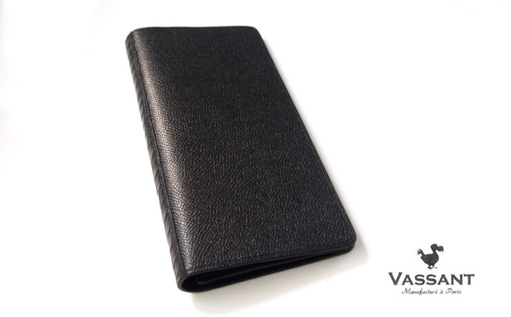 ヴァサン｜VASSANT｜グレインレザー×アリゲーターロングウォレット｜長財布｜札入れ｜ブラックイメージ01