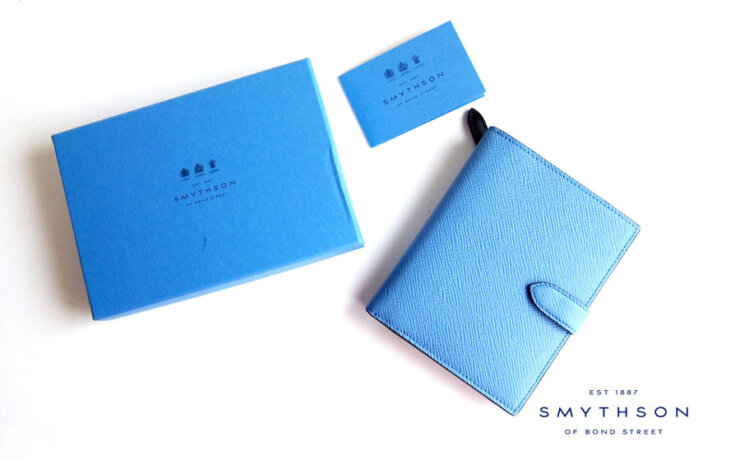 スマイソン｜SMYTHSON｜パナマ｜ポケットタブウォレット｜TRVL WALLET W/TAB｜ナイルブルーイメージ01