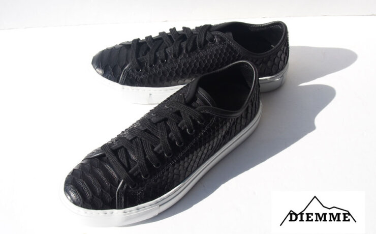 ディエッメ｜DIEMME｜VENETO LOW　BLACK PYTHON｜スニーカー｜39イメージ01