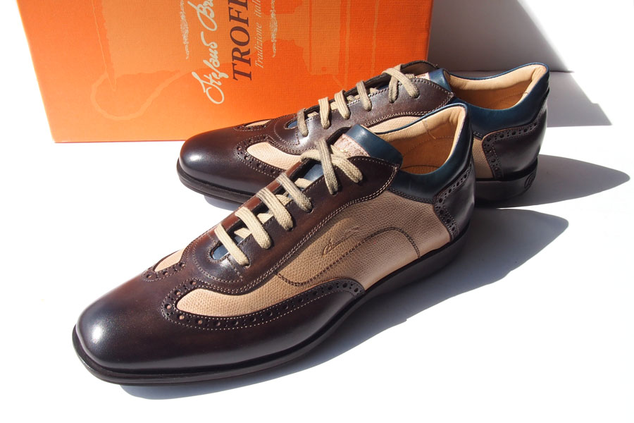 【Sold Out】ステファノブランキーニ｜STEFANO BRANCHINI｜TROFEO｜トロフェオ｜レザースニーカー｜7.0